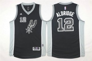 Maillot De Basket San Antonio Spurs LaMarcus Aldridge 12 2015-16 Season Noir